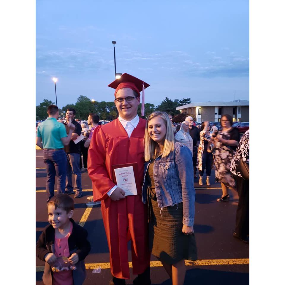 Mike's college graduation.