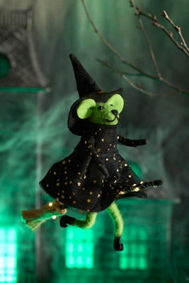 Mouse Witch Illuminated Felt Critter