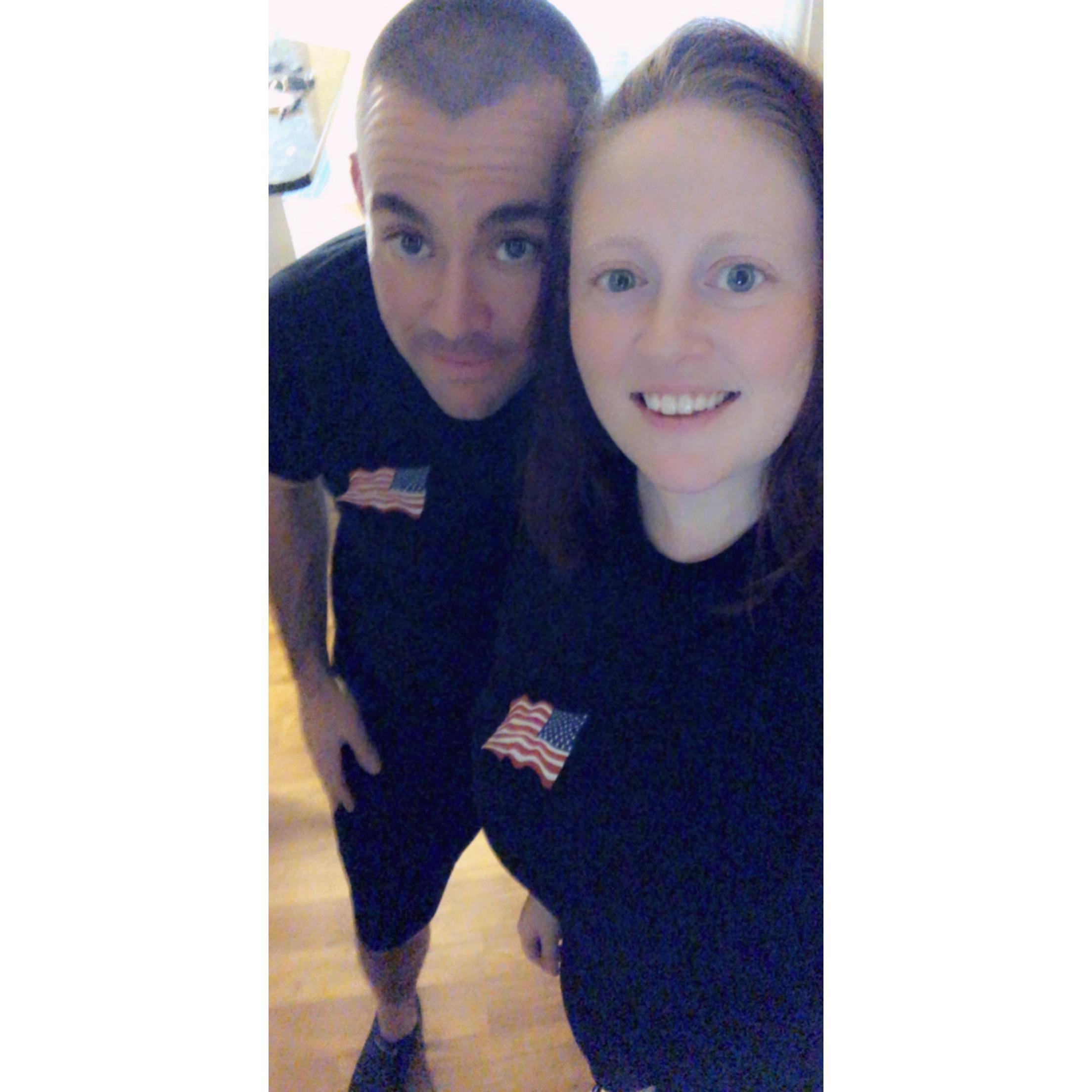 Matching shirts for Christmas