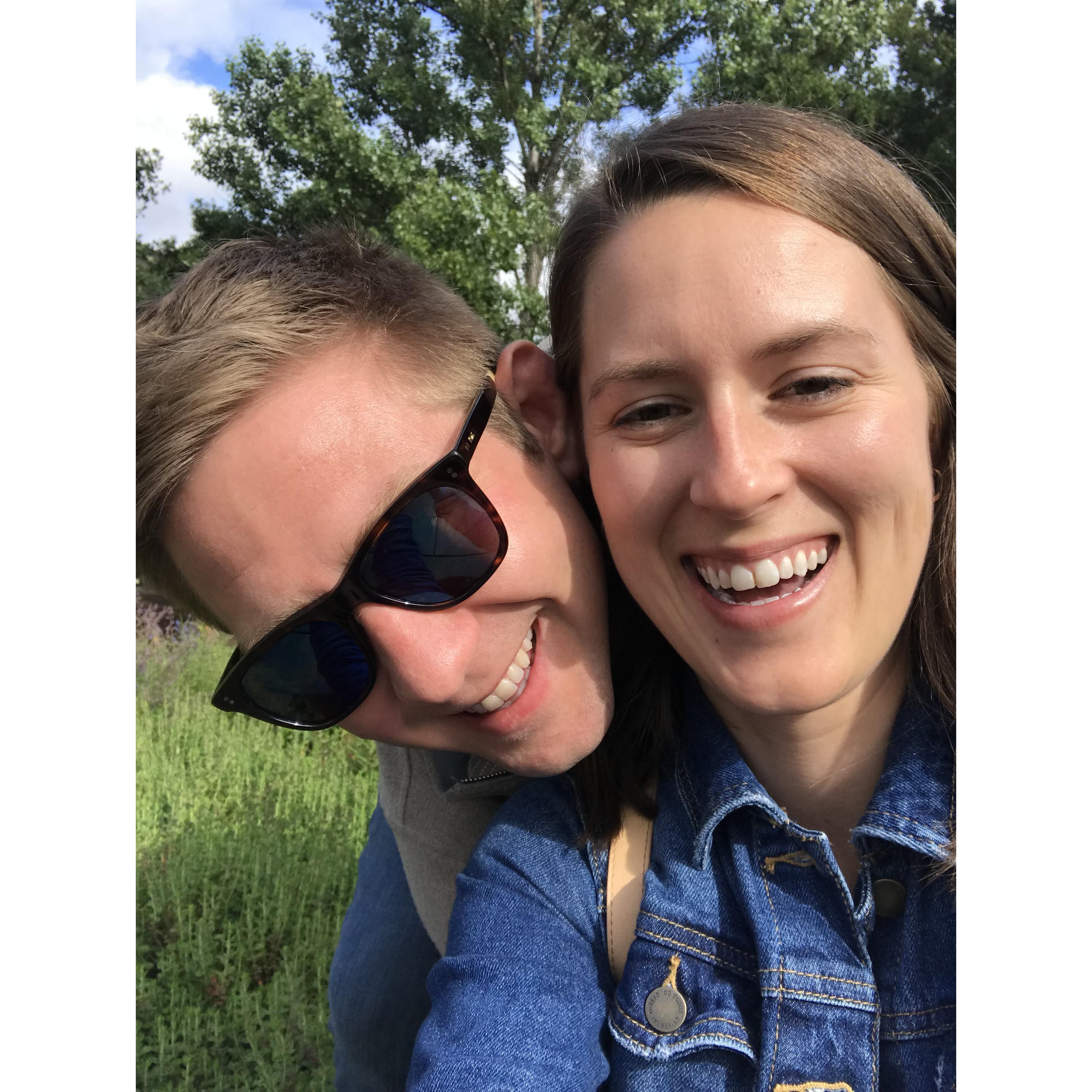 Brett and I enjoying our winery tour in Sonoma!