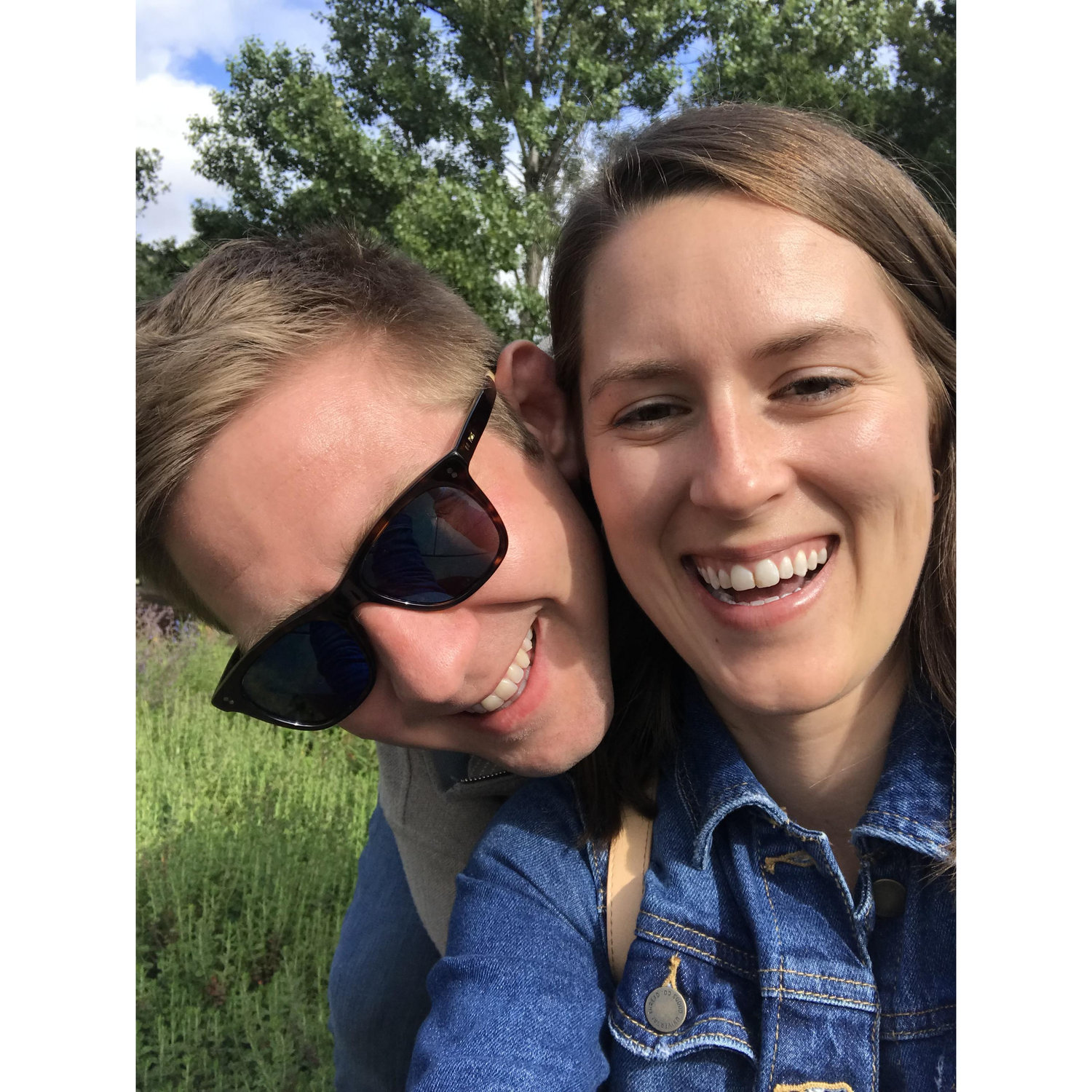 Brett and I enjoying our winery tour in Sonoma!