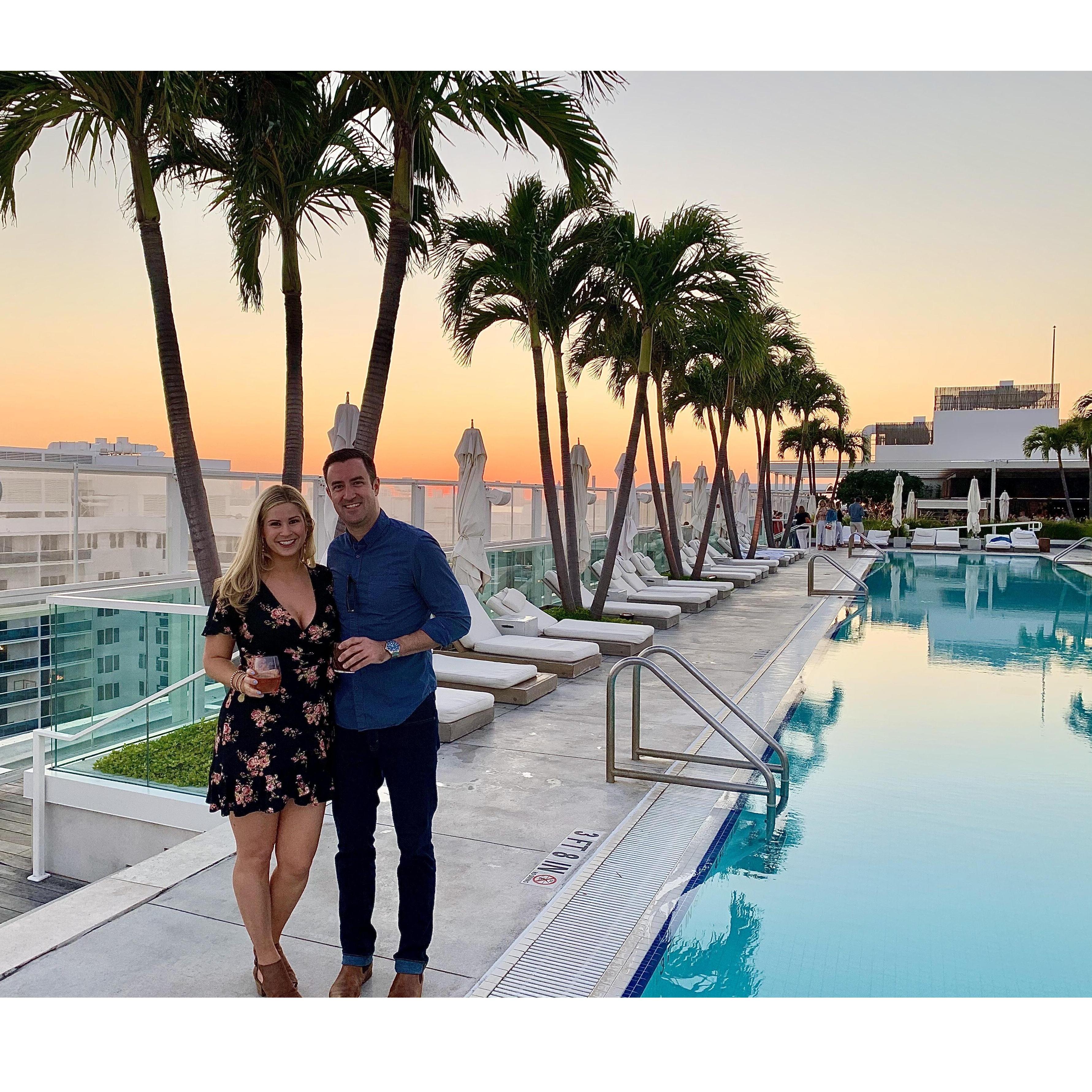 Miami: Feb 2020 (Stewart's first First Class Flight)