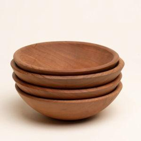 East Fork Solid Wood Bowls - 7" set of 4 / Cherry
