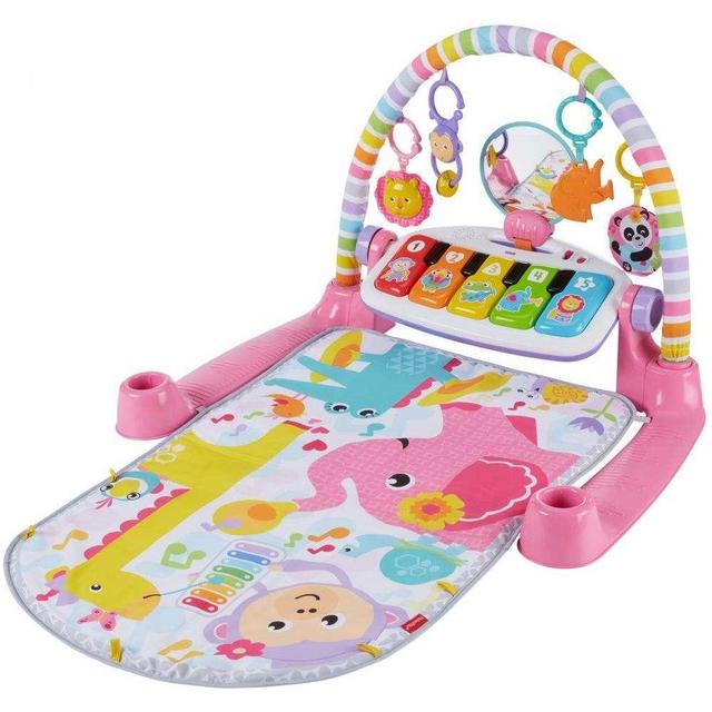 Fisher-Price Deluxe Kick & Play Removable Piano Gym, Pink
