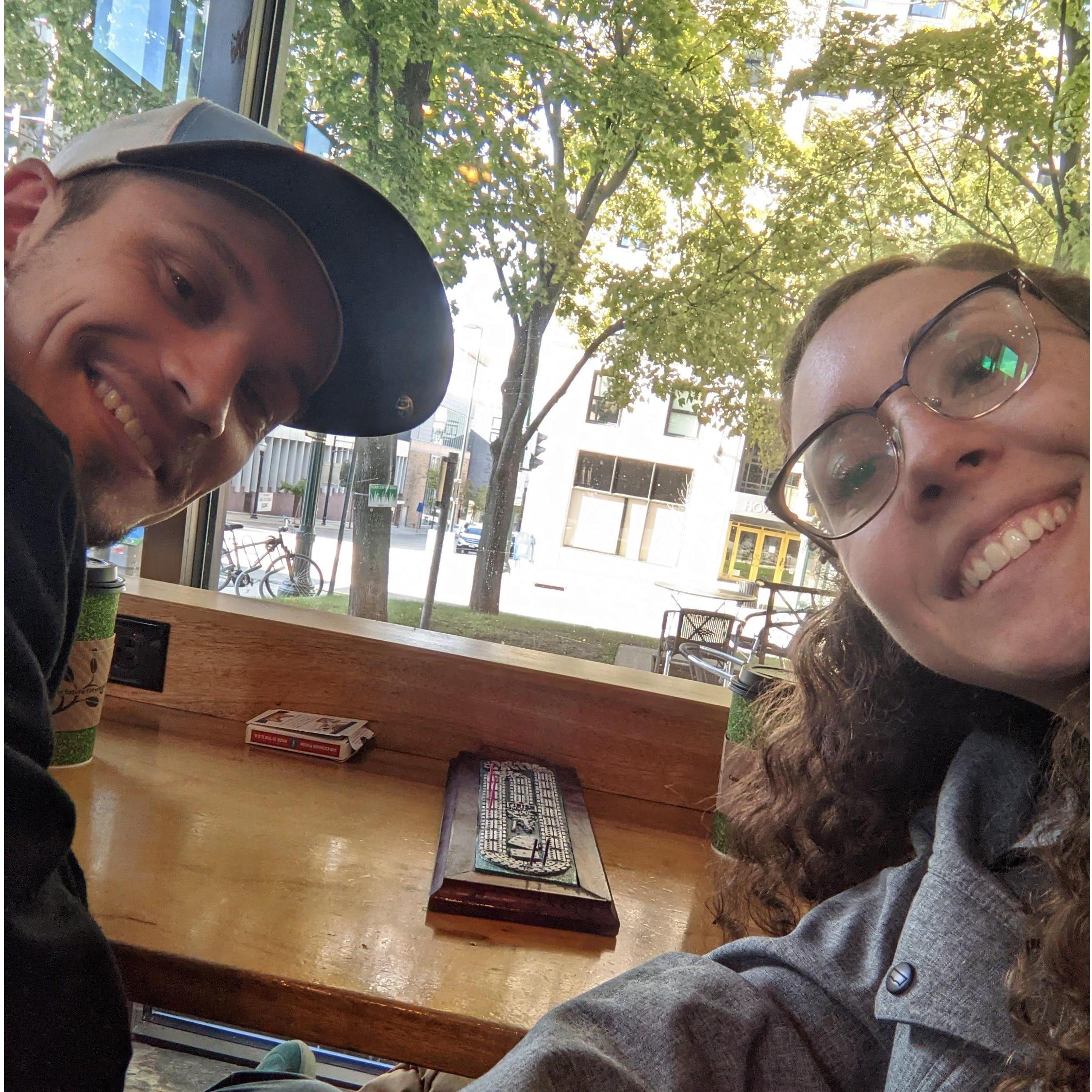 Cribbage dates have always been an important part of our relationship!