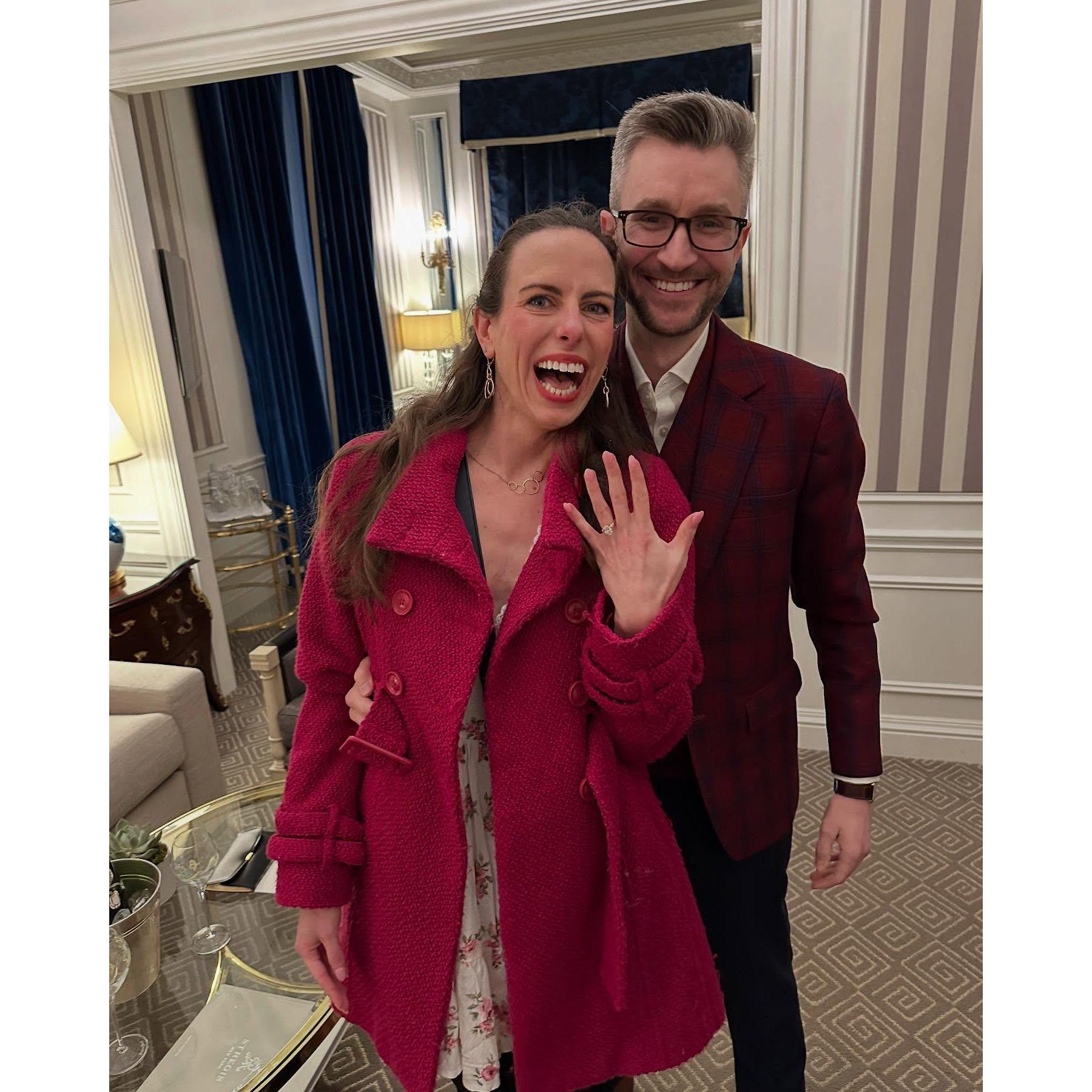 Right after I said yes .... there were many  happy tears