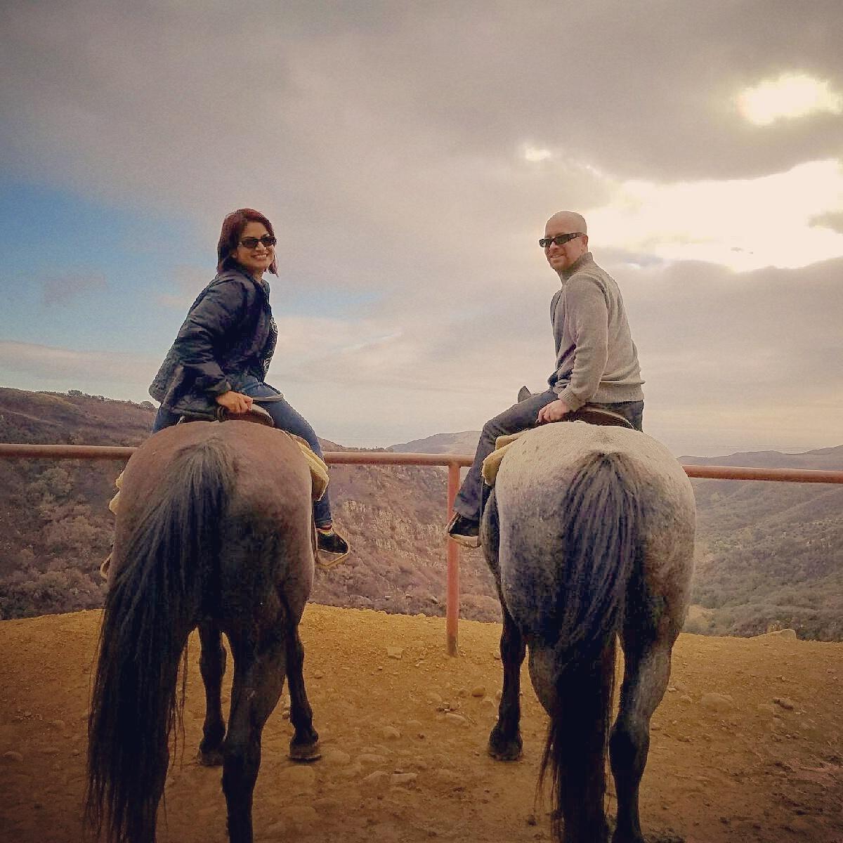 Ian's first time on a horse