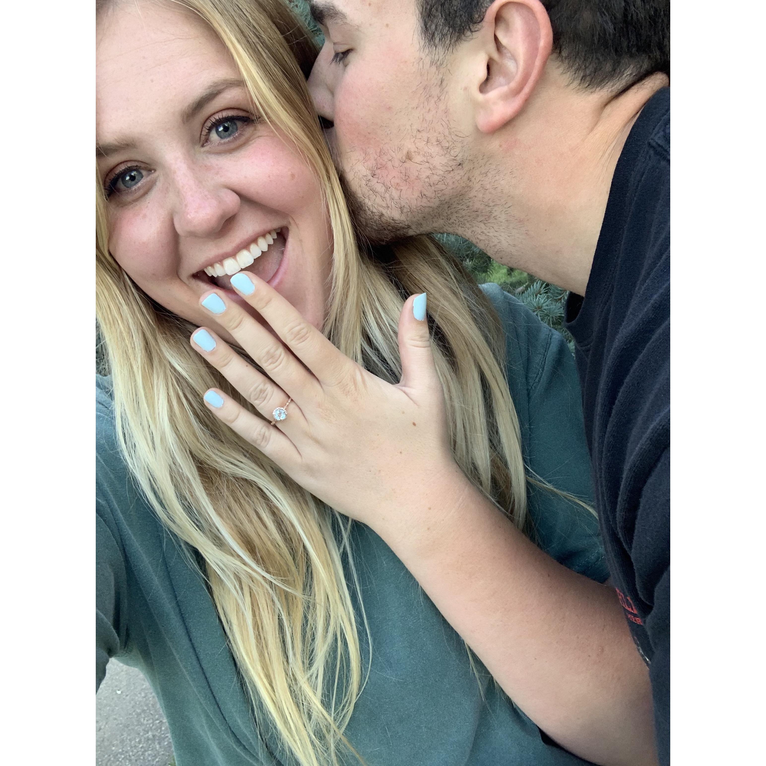 When she said YES!