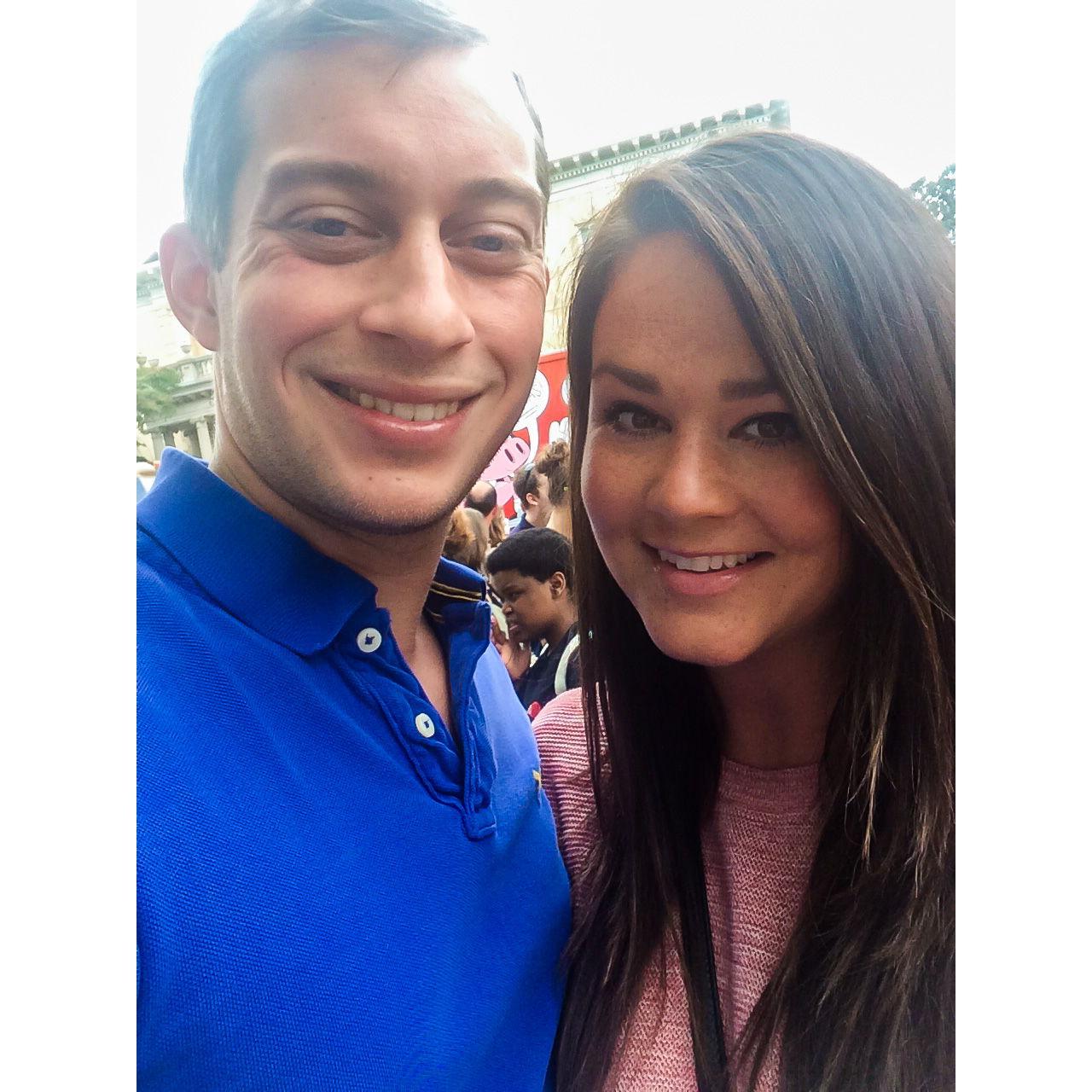 Our first formal date - a food truck festival in downtown Athens, GA