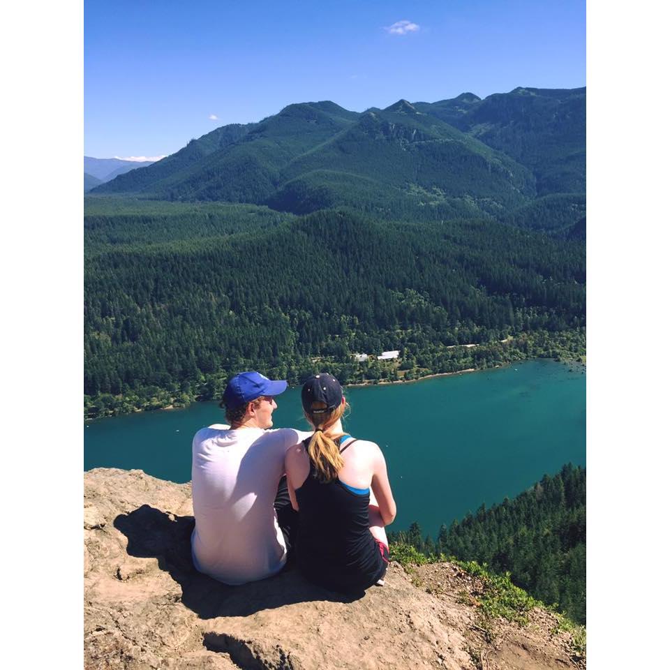On a hike in Washington with BrieAnn. 