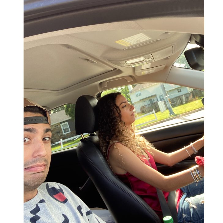 Alex giving Sarah driving lessons, watch out Chicago!!
