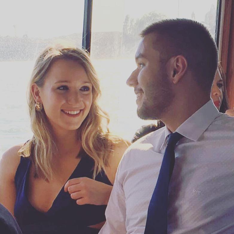 Mari took this picture of us during our dear friends' wedding. As you can see, I was no longer nervous around Nadza and she understood my English much better.