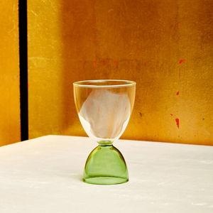Cocktail Glasses (Clear/Green)