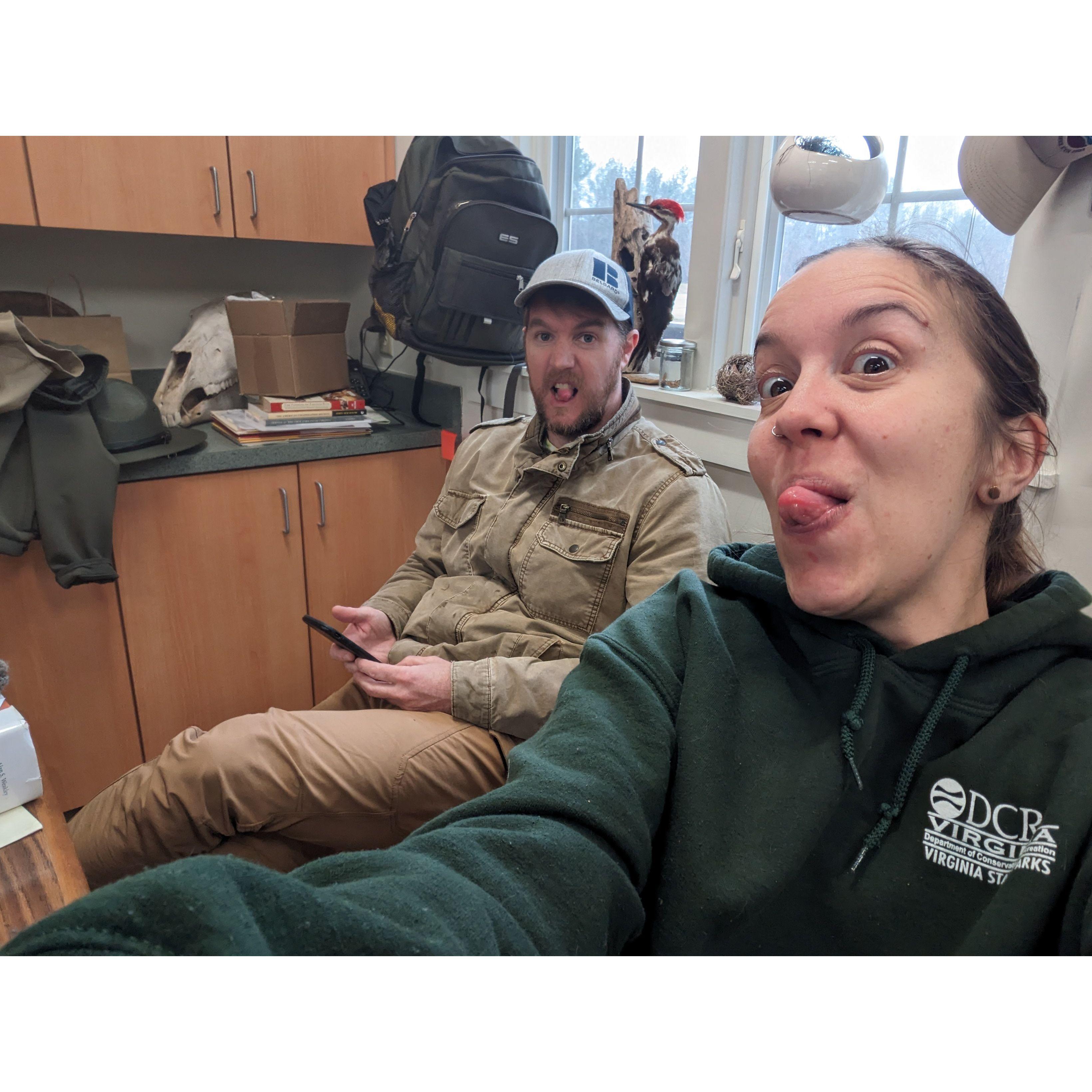 Aaron got to witness the serious work a park ranger does "behind the scenes"