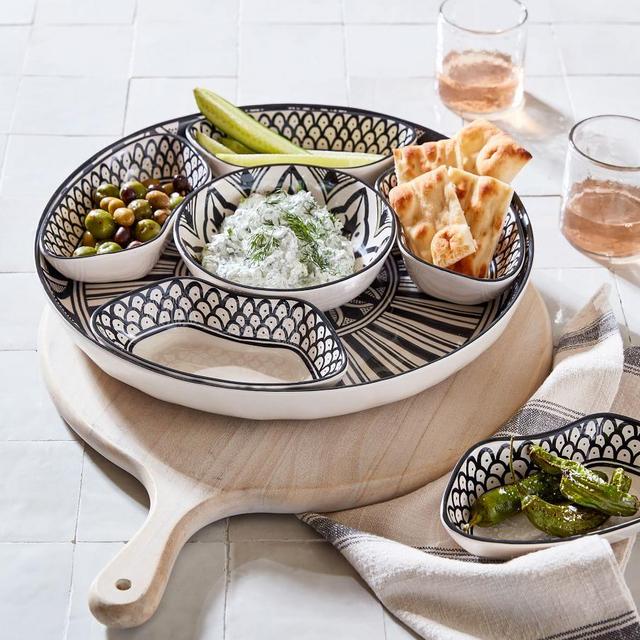 Marrakesh Melamine Sectioned Serving Platter