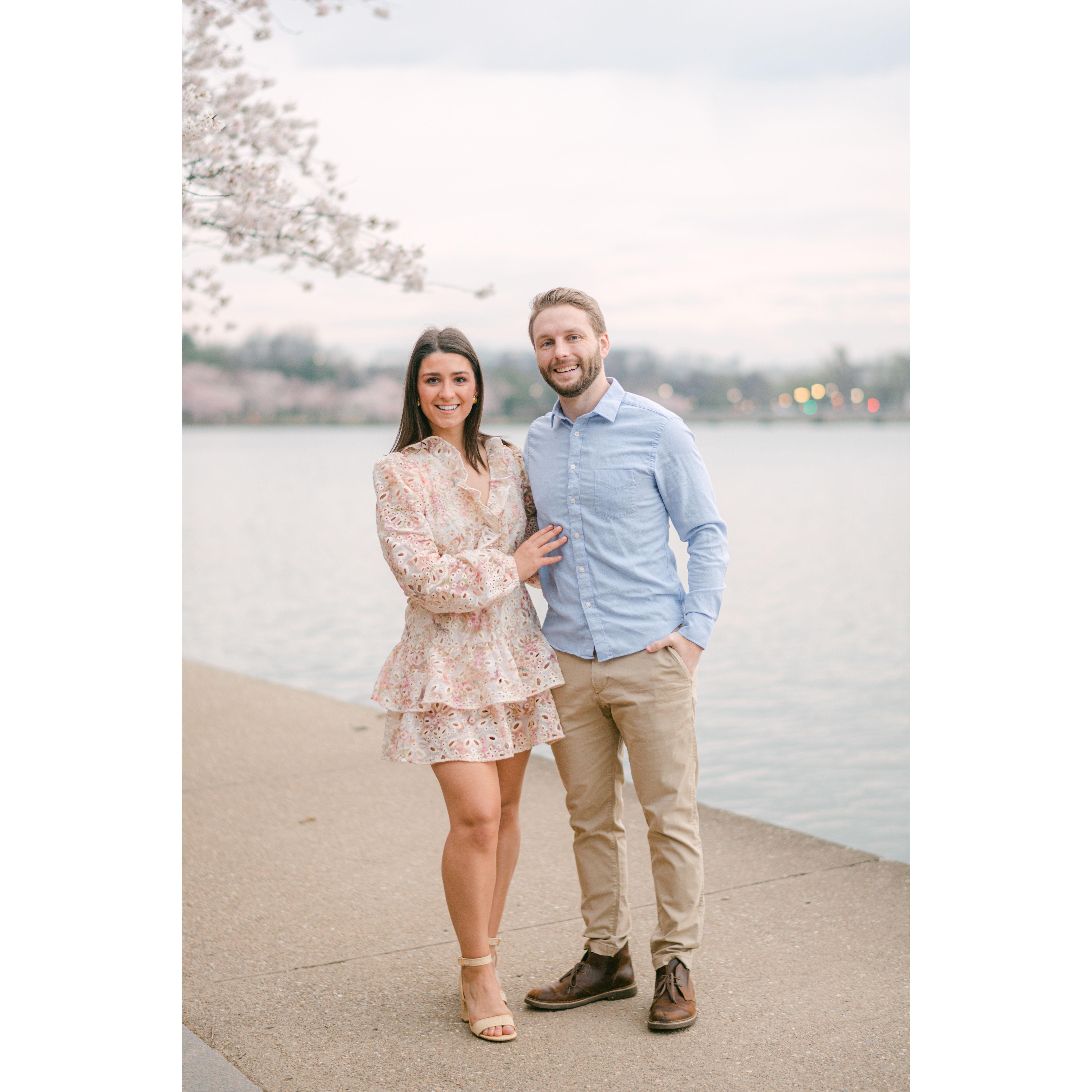 Engagement: DC Cherry Blossoms at peak bloom!