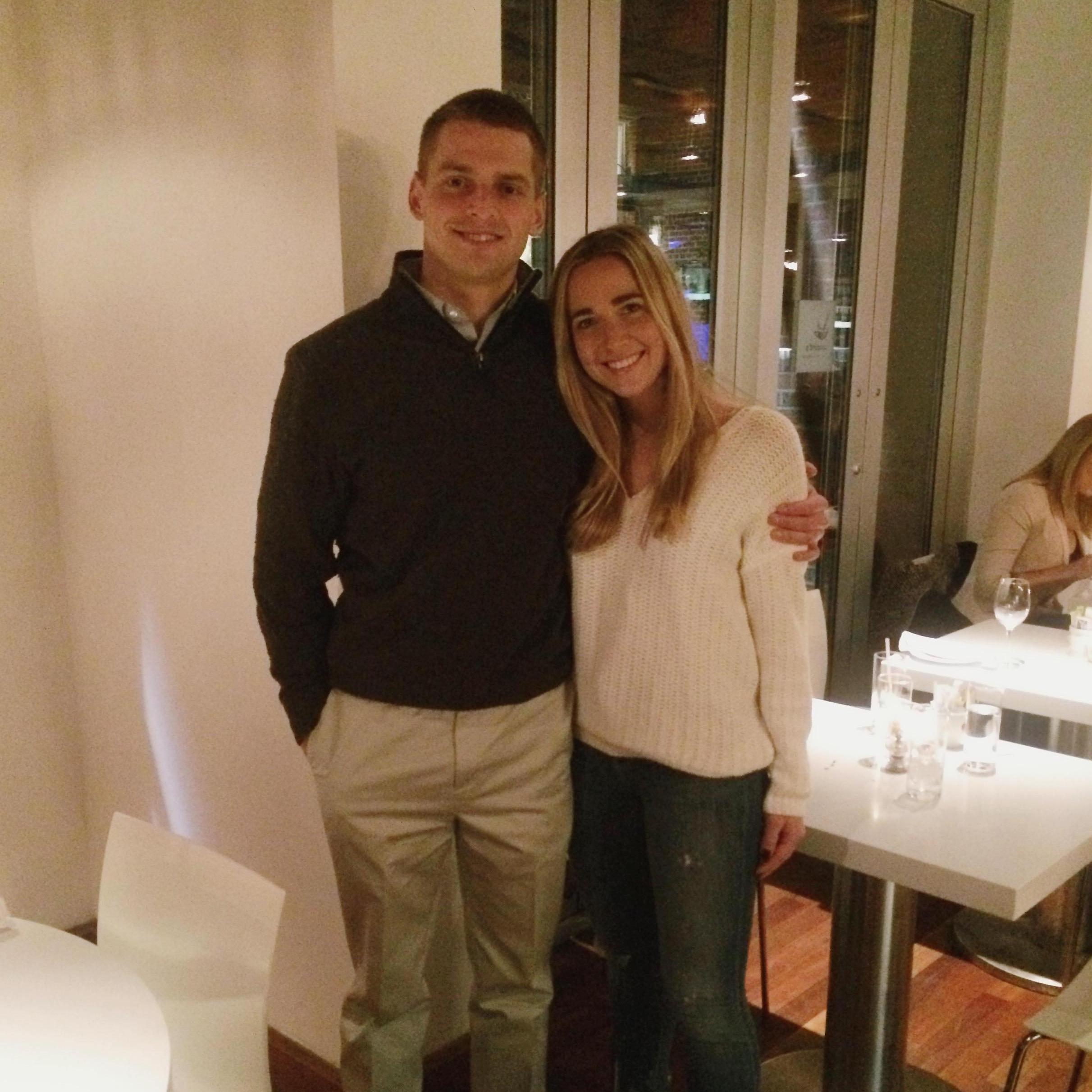 Our one year anniversary at Kafe Leopold's where we had our first date