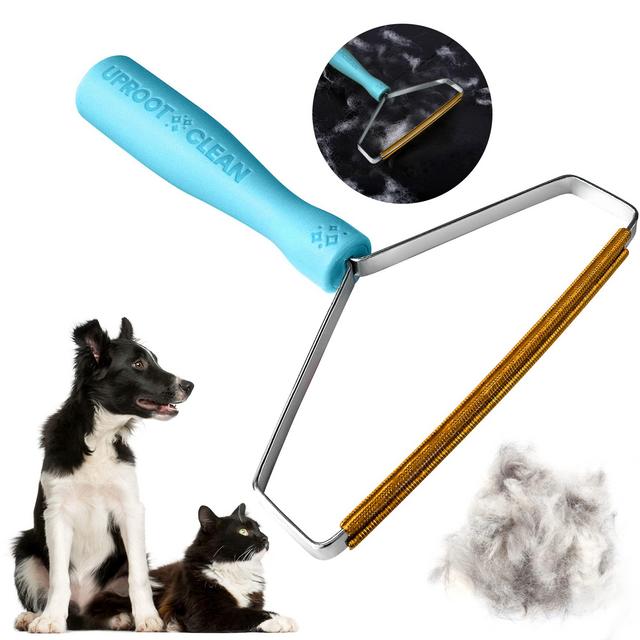 Uproot Cleaner Pro Reusable Cat Hair Remover - Special Dog Hair Remover Multi Fabric Edge and Carpet Scraper by Uproot Clean - Easy Pet Hair Remover for Couch, Pet Towers Rugs - Gets Every Hair!