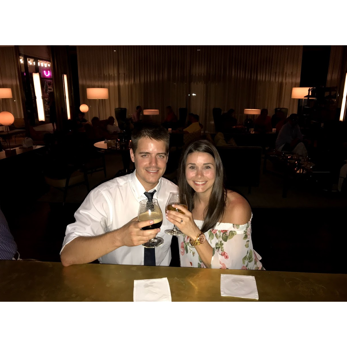 Minutes after we got engaged. Charleston 2018.