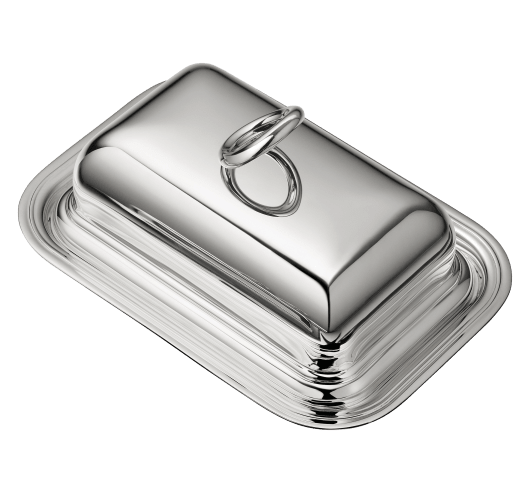 CHRISTOFLE- Rectangular butter dish-Vertigo