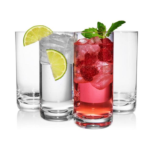 JoyJolt Stella Highball Glasses Set of 4