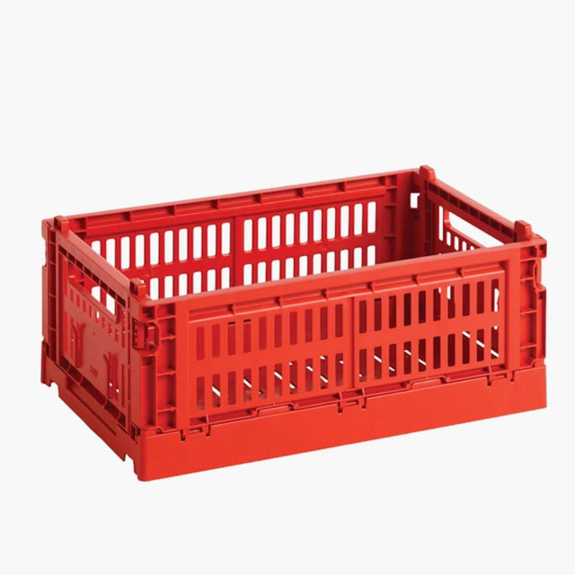 Recycled Colour Crate - small in red