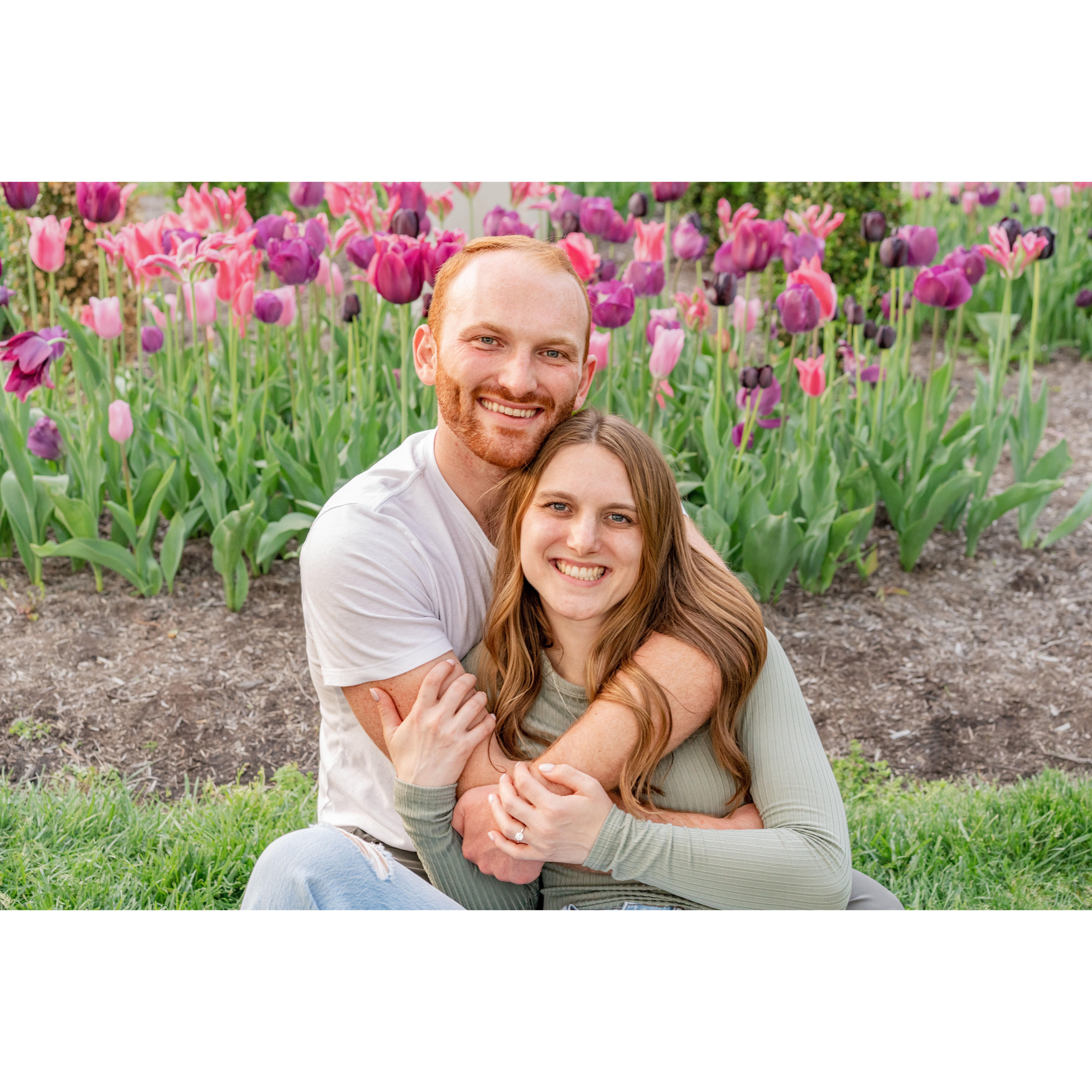 May 7th, 2023 - Engagement photos at Wegerzyn Gardens in Dayton, OH