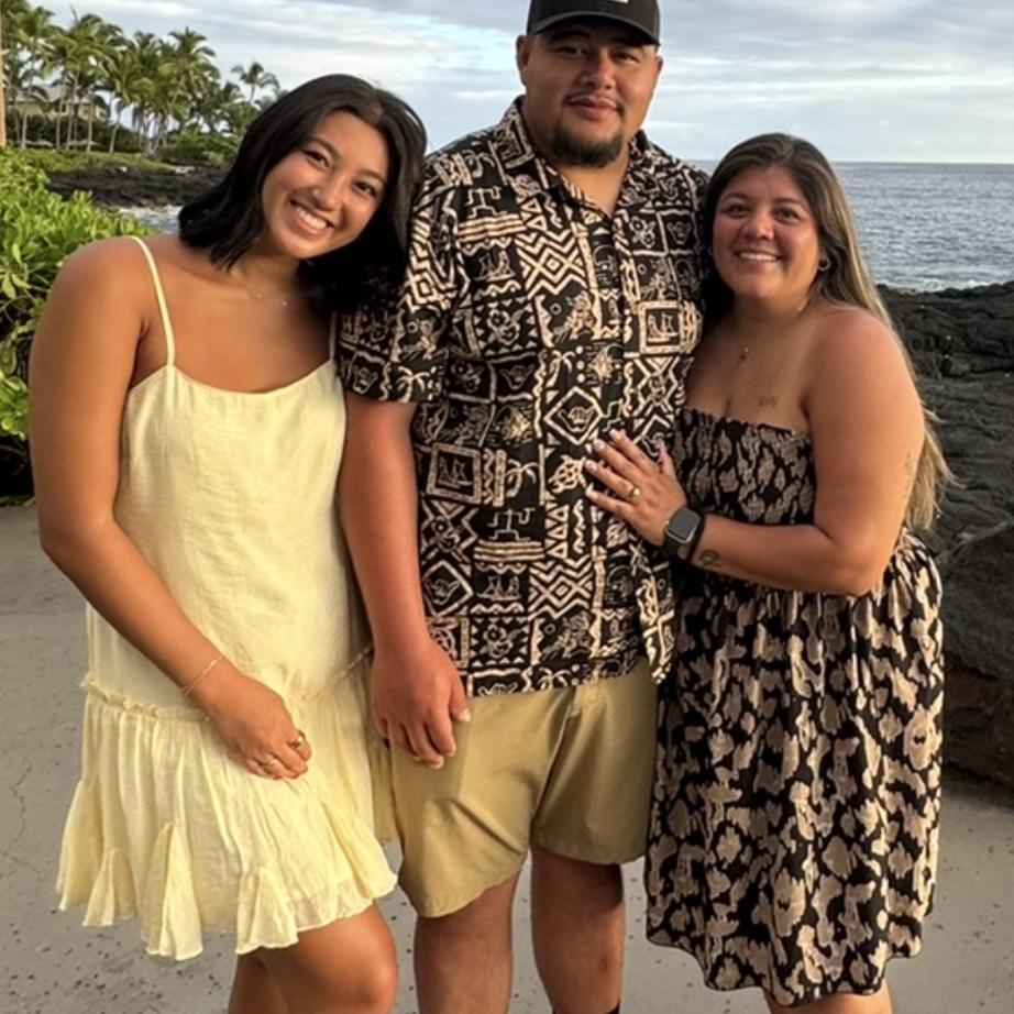 The day we got engaged in Kona, Hawaii