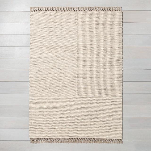 9' x 12' Heathered Area Rug Oatmeal - Hearth & Hand™ with Magnolia