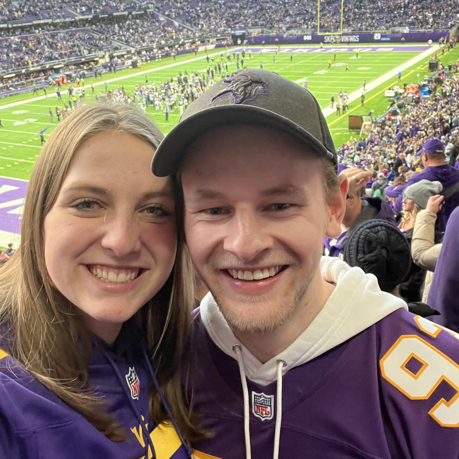Our first Vikings game!