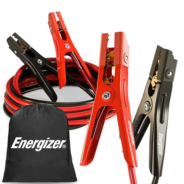 Energizer Jumper Cables for Car Battery, Heavy Duty Automotive Booster Cables for Jump Starting Dead or Weak Batteries with Carrying Bag Included (12-Feet (10-Gauge)