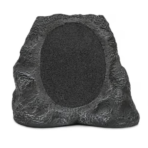 Victrola Rock Speaker Connect, Granite, Wireless Outdoor Speaker with Bluetooth 5.3, 22-Hour Battery Life, Portable Speaker with Solar Charging, IP65 Waterproof Speaker – Pair