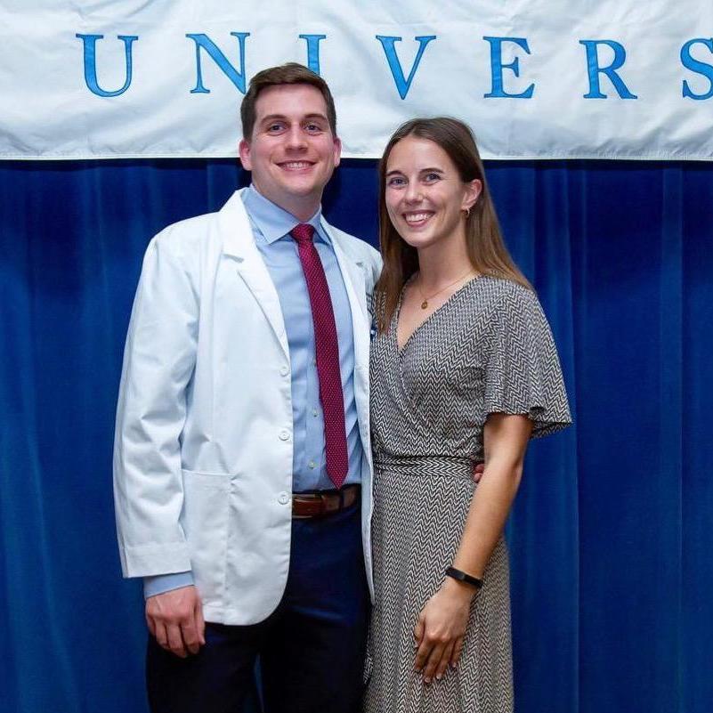 2019 - Sawyer earned his white coat at Tufts University!