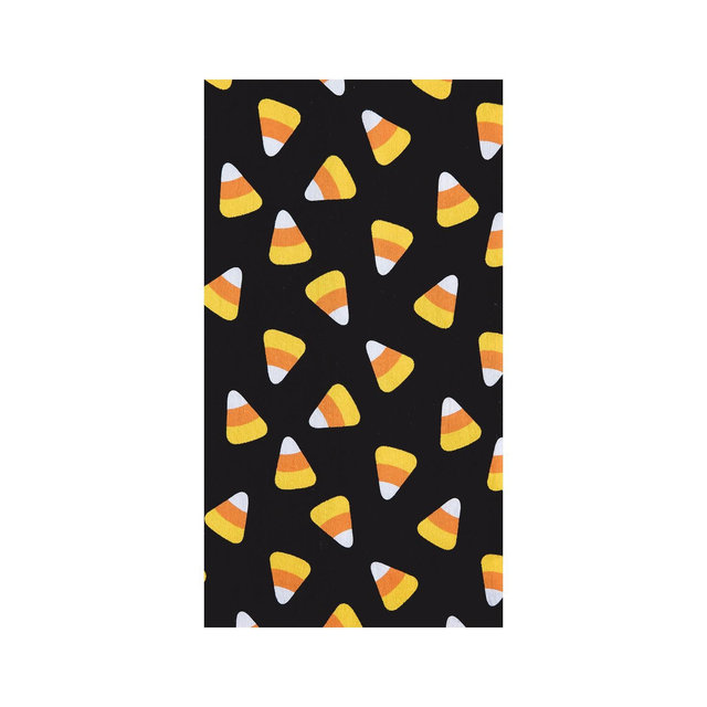C&F Home Candy Corn Crazy Cotton Embroidered Halloween Flour Sack Kitchen Towel