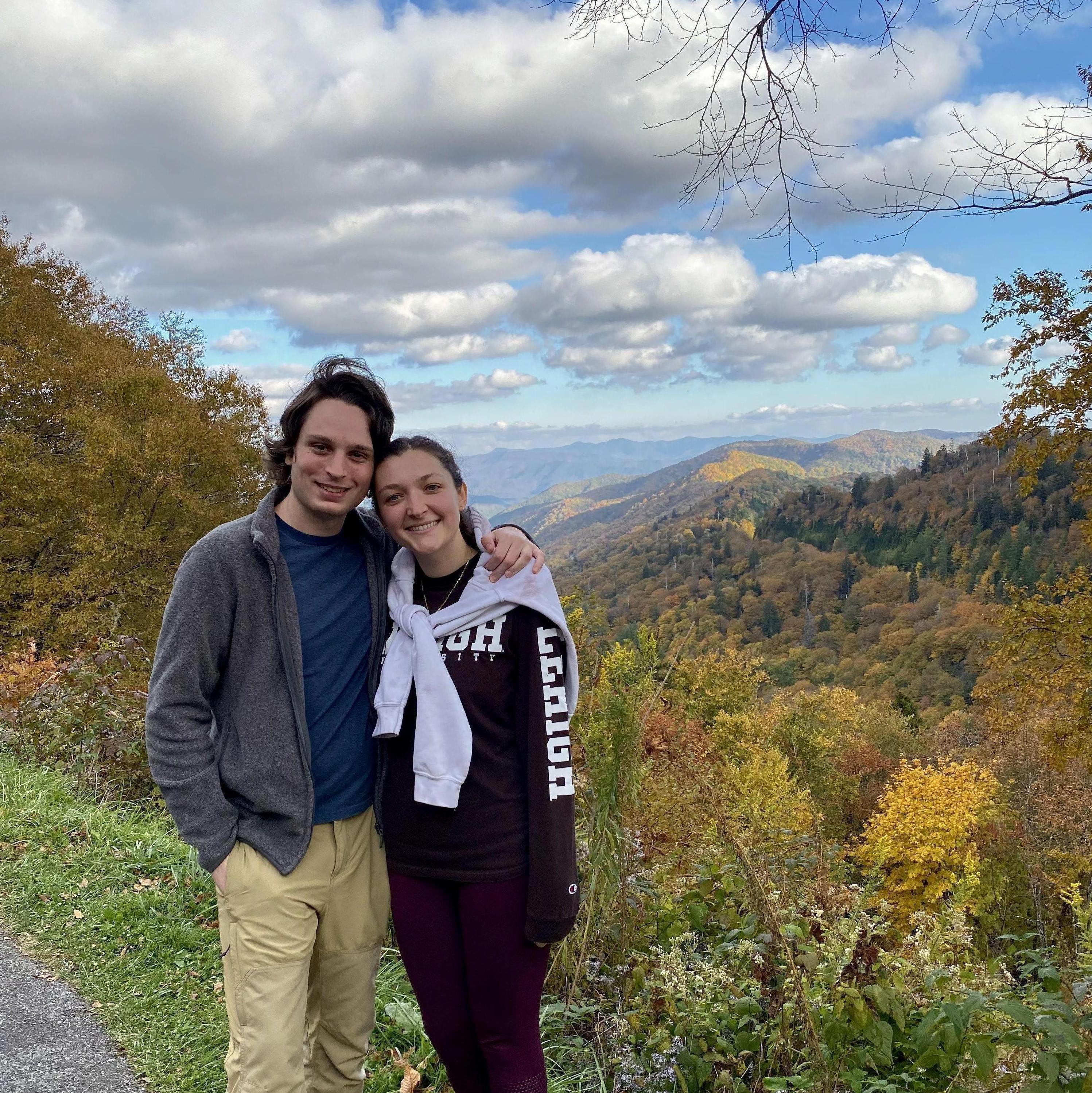 Beautiful fall colors at Smoky Mountains National Park