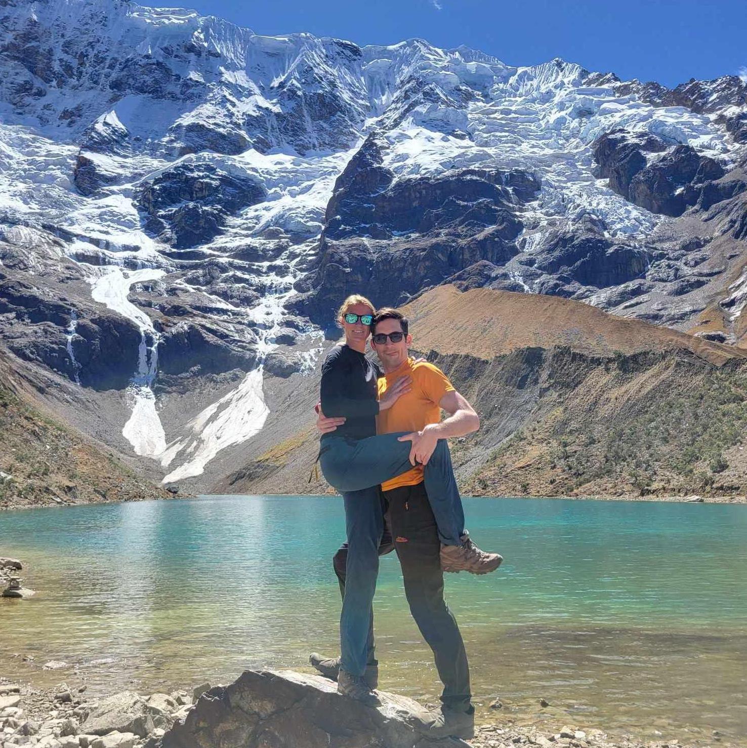 On the trek to Machu Picchu