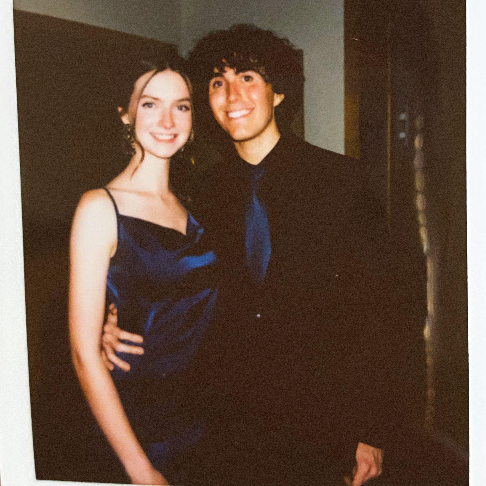 One of our first photos together at a college formal in April 2022.