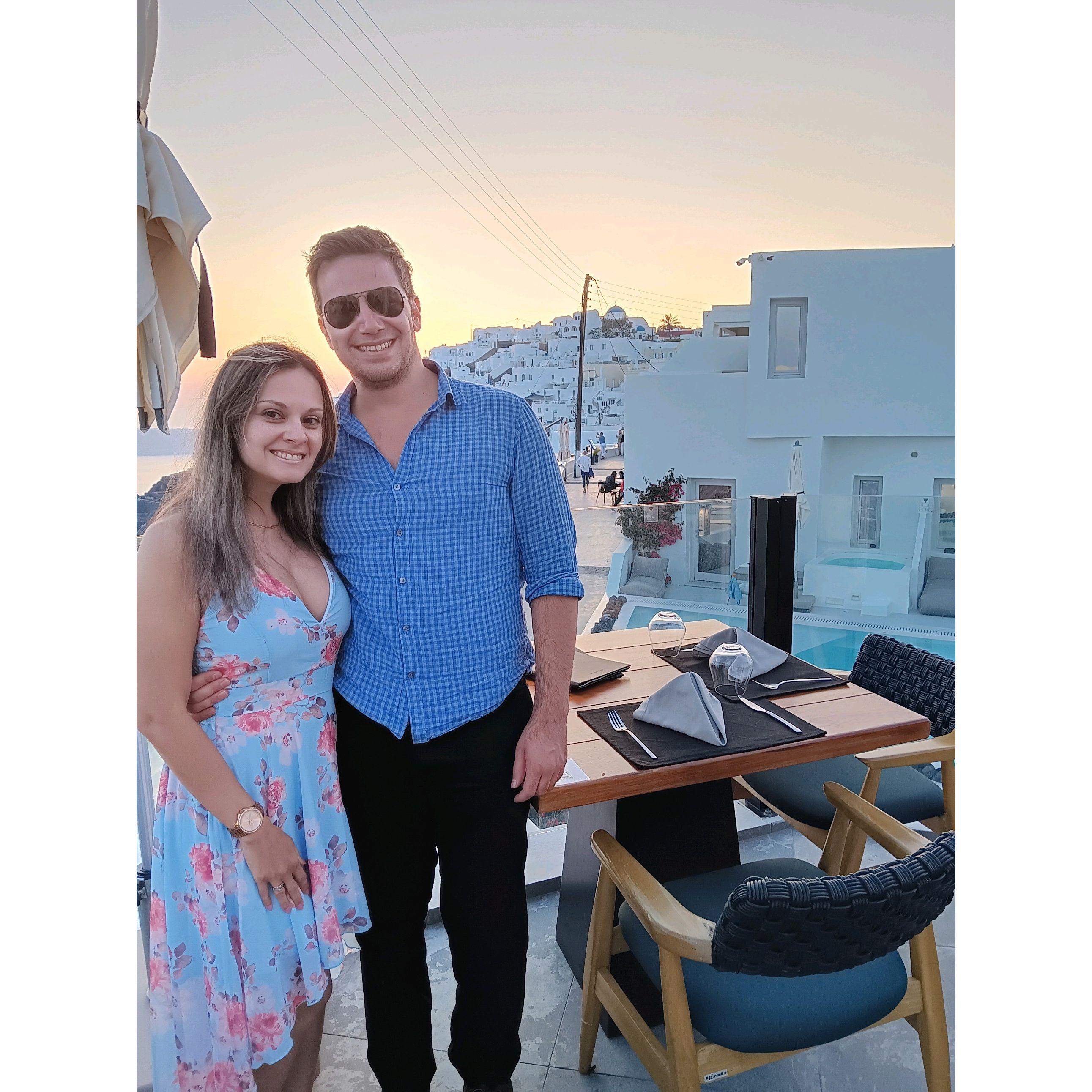 Sunset in Santorini