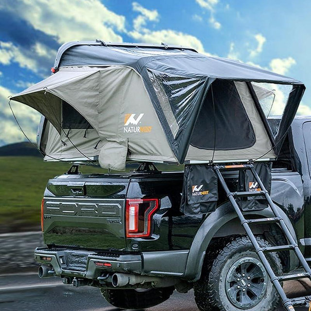 BAMACAR Rooftop Tent Hard Shell, Naturnest Rooftop Tent Roof Top Tent Camping Hardshell Rooftop Tents For Camping Overland Tent For Jeep Tent Car Roof Tent For Jeep Wrangler Truck Van SUV Rooftop Tent