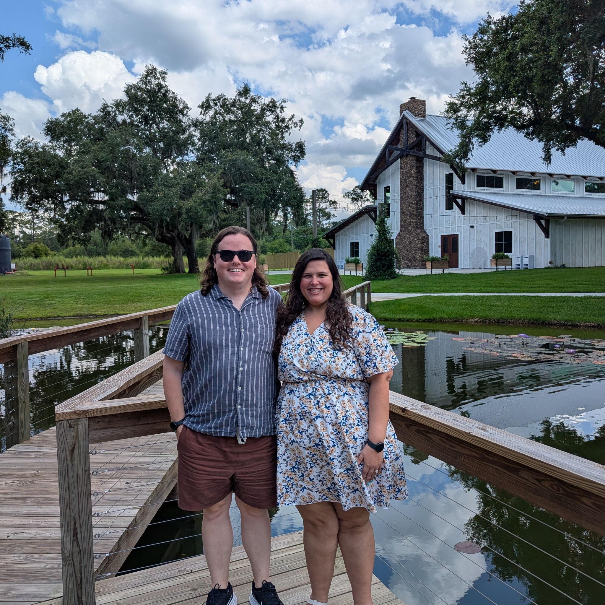 Taste testing at our wedding venue