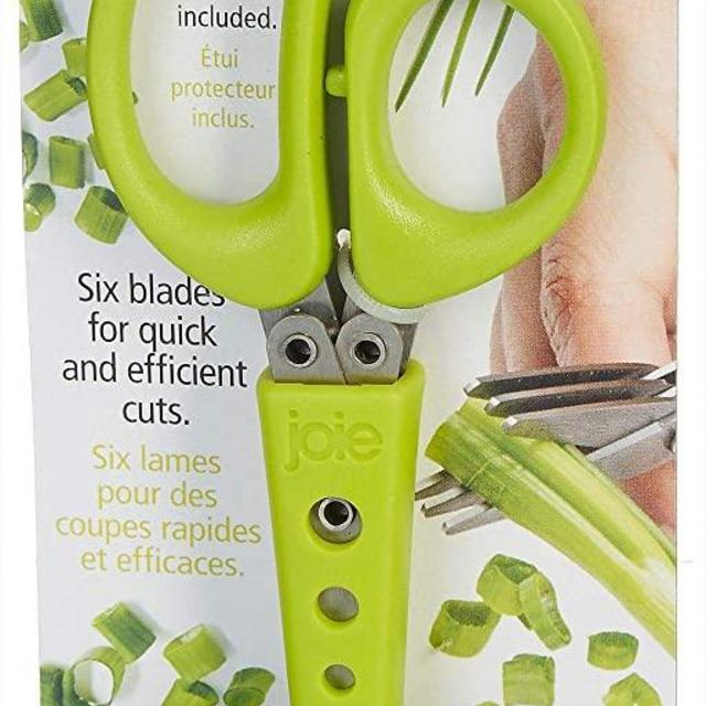 Joie 6 Blade Herb Scissors with Protective Sheath, one Size, Silver