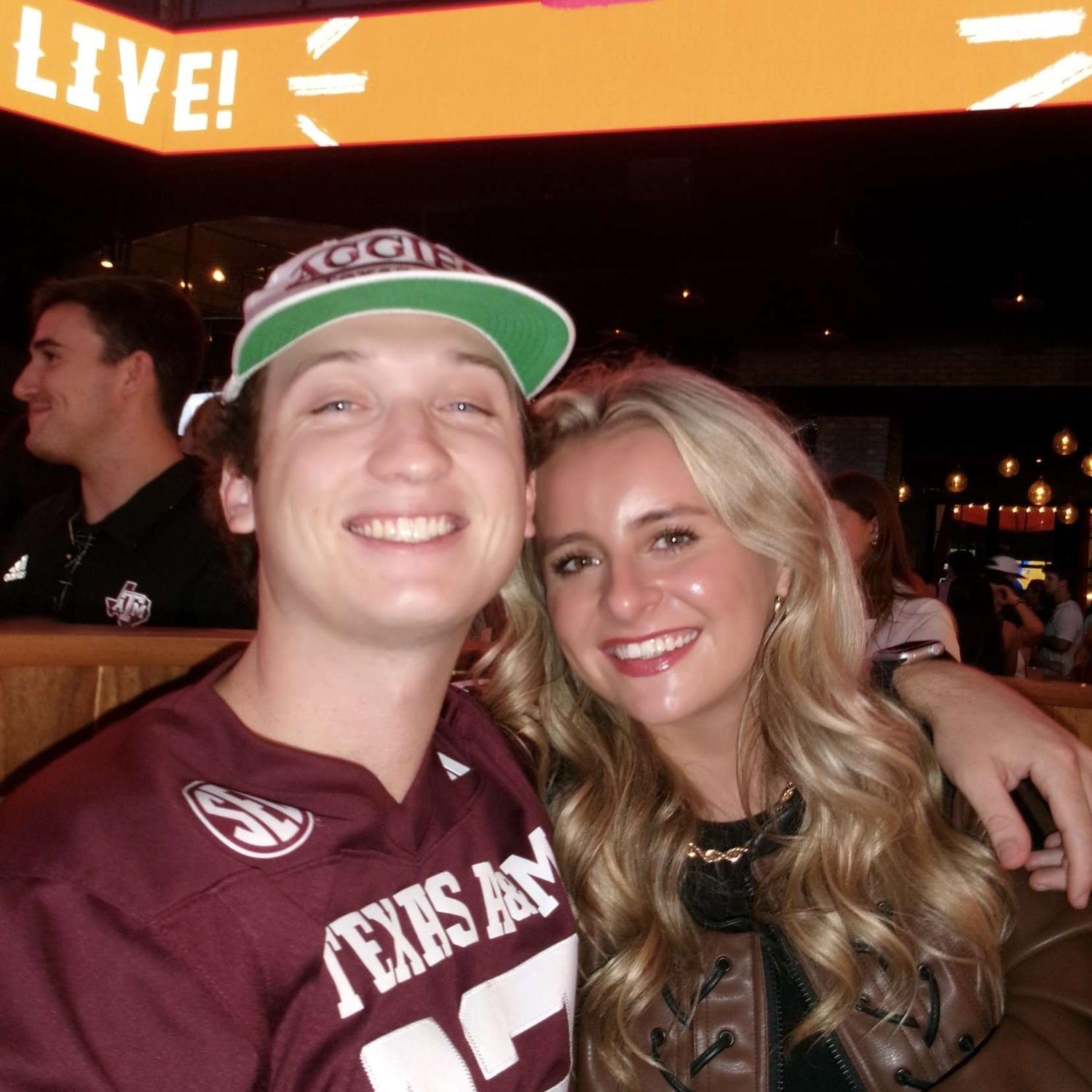 One of our favorite things to do is watch the A&M football games together👍🏻