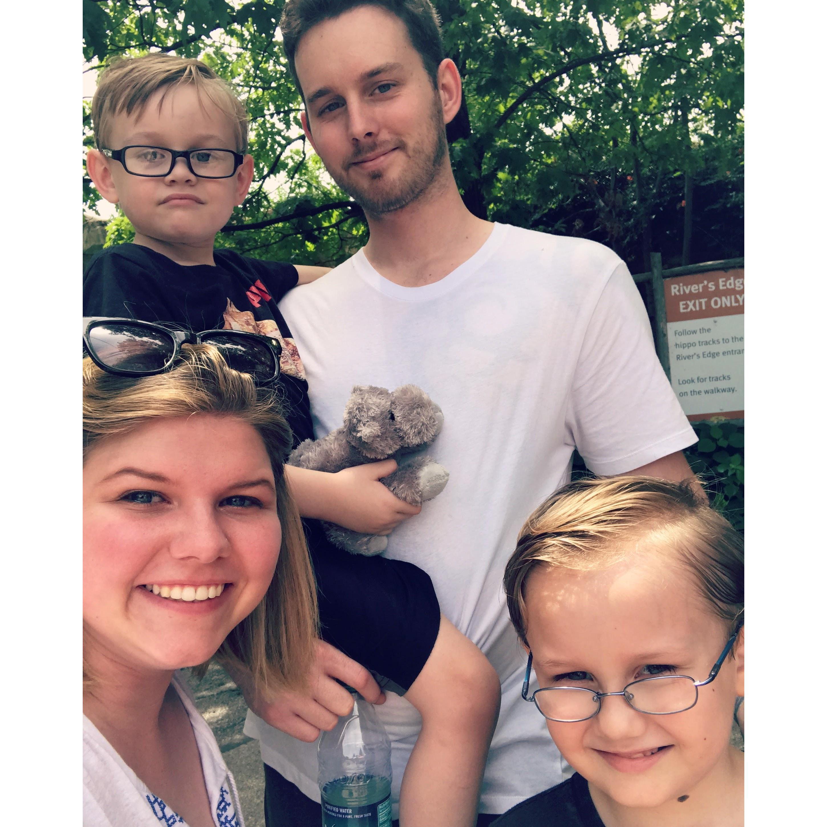 St. Louis Zoo trip for Lucas's Birthday, June 2017