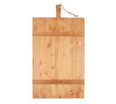 Reclaimed Pine Wood Rectangle Cheese Board, Large 16" W x 28.5" L