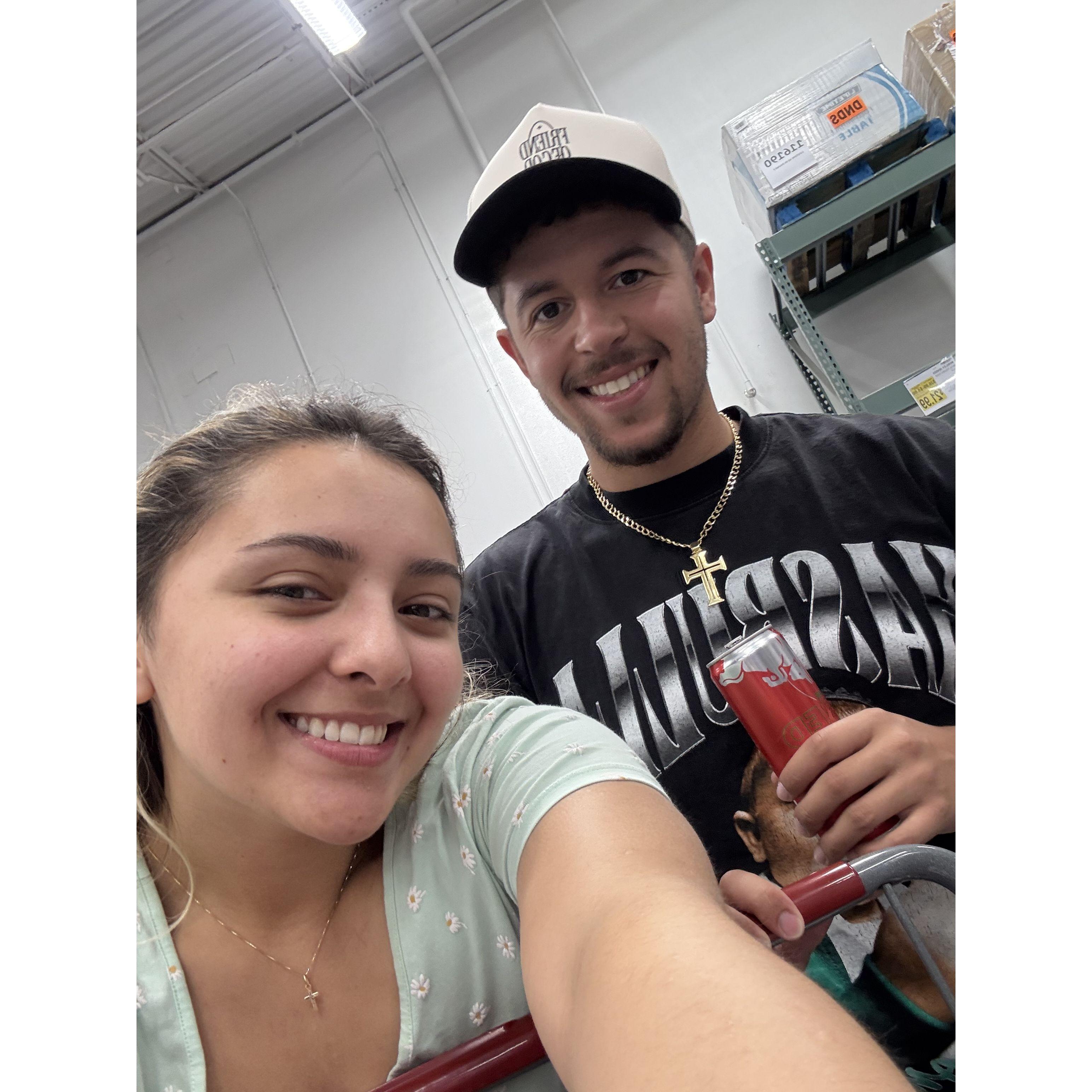 Doing our first home grocery shopping!