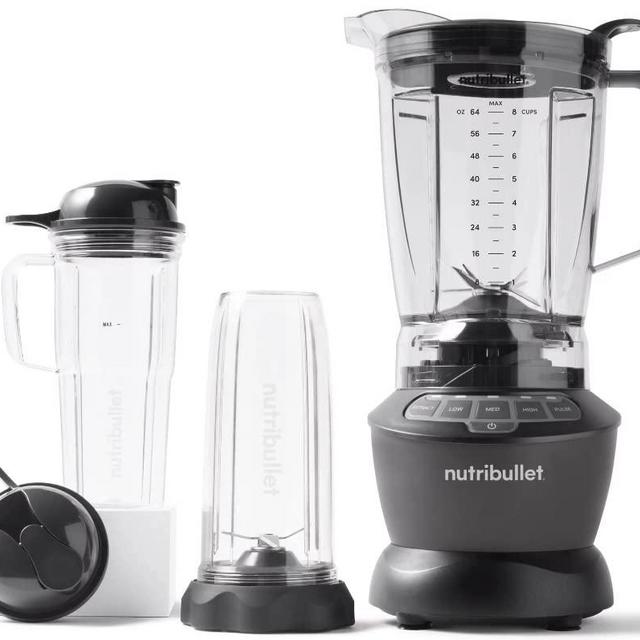 Nutribullet 1200 Watts 64 oz. Full-Size Blender Combo NBF50500 – Dark Gray