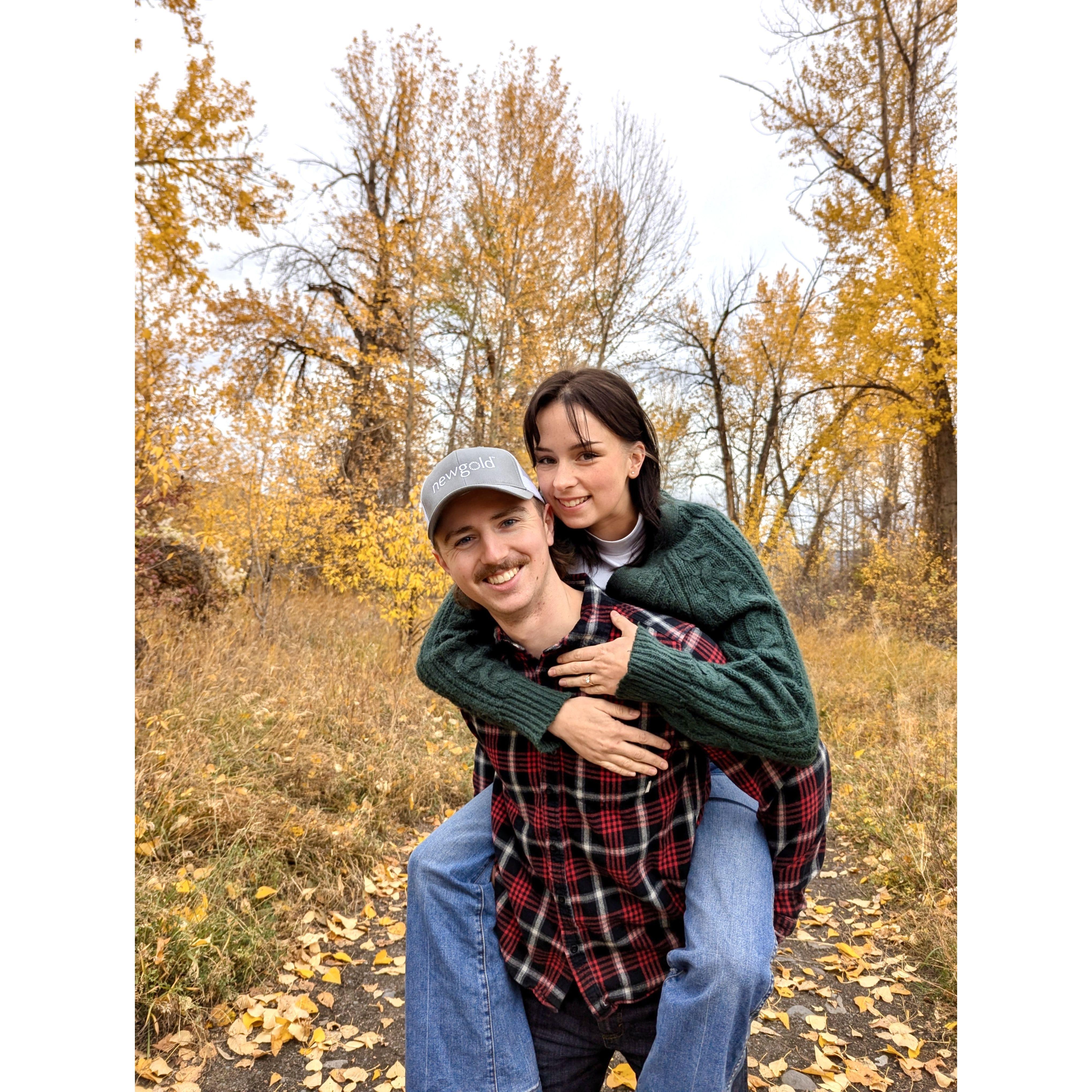 Just a few days after our engagement !
