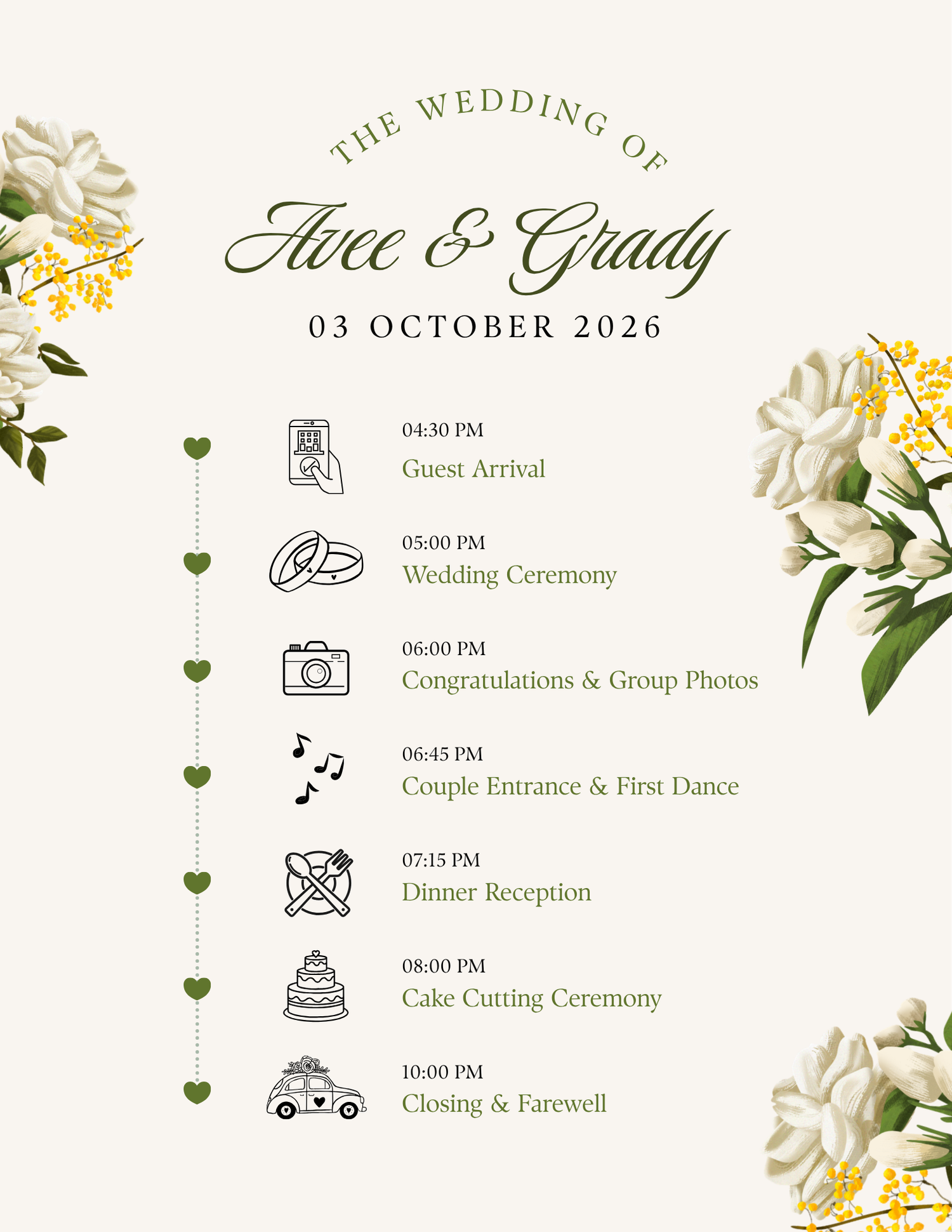 The Wedding Website of Avee Silver and Grady Brooks