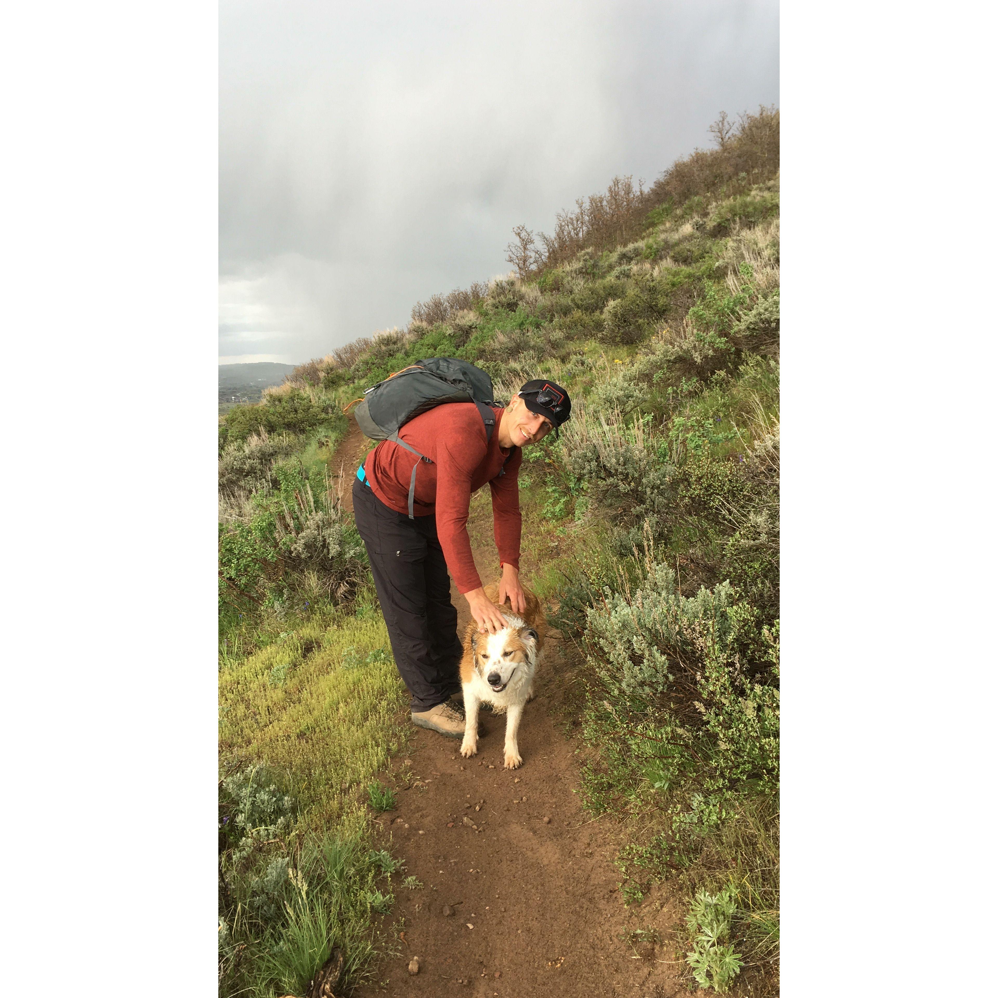 Our first walk with Granger