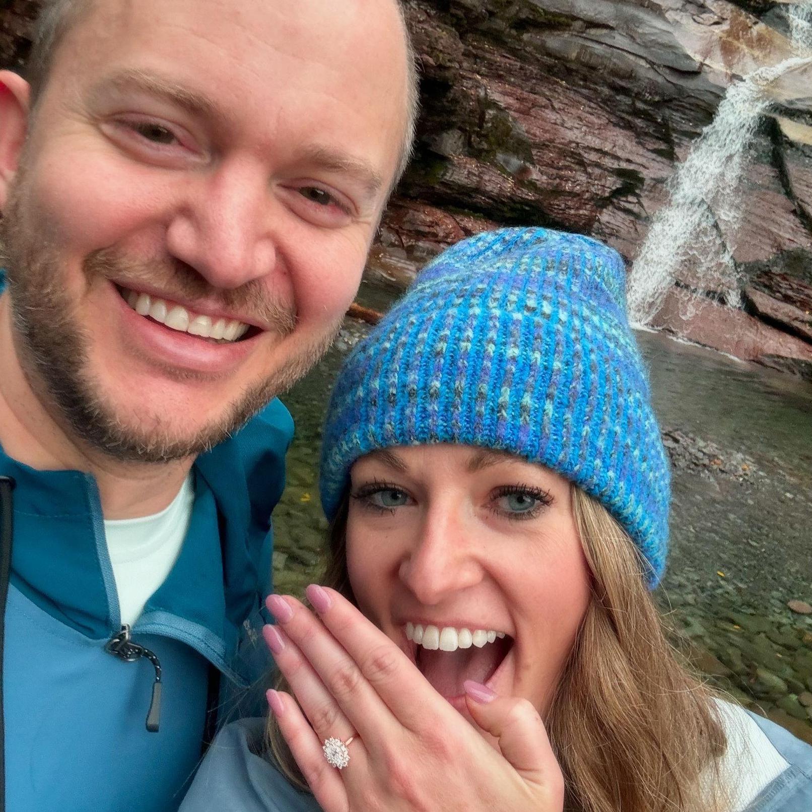 Proposal on a rainy hike - Bridal Veil Falls; Telluride, CO | September 2024